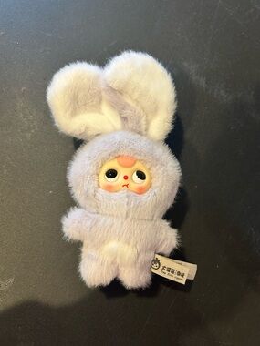 Plush Bunny Costume Doll - Lavender & White